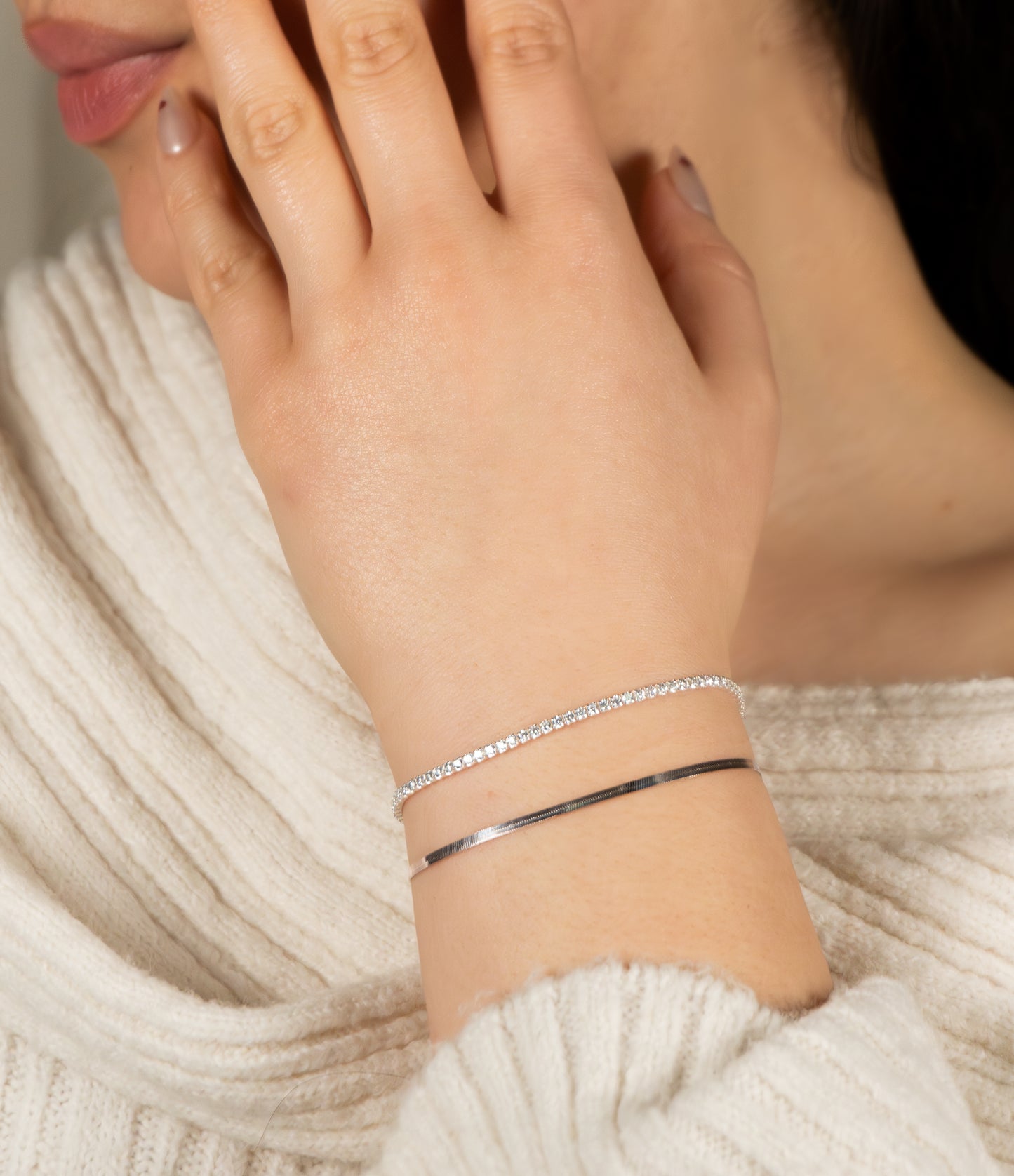 925 Sterlingsilber Schlangenarmband