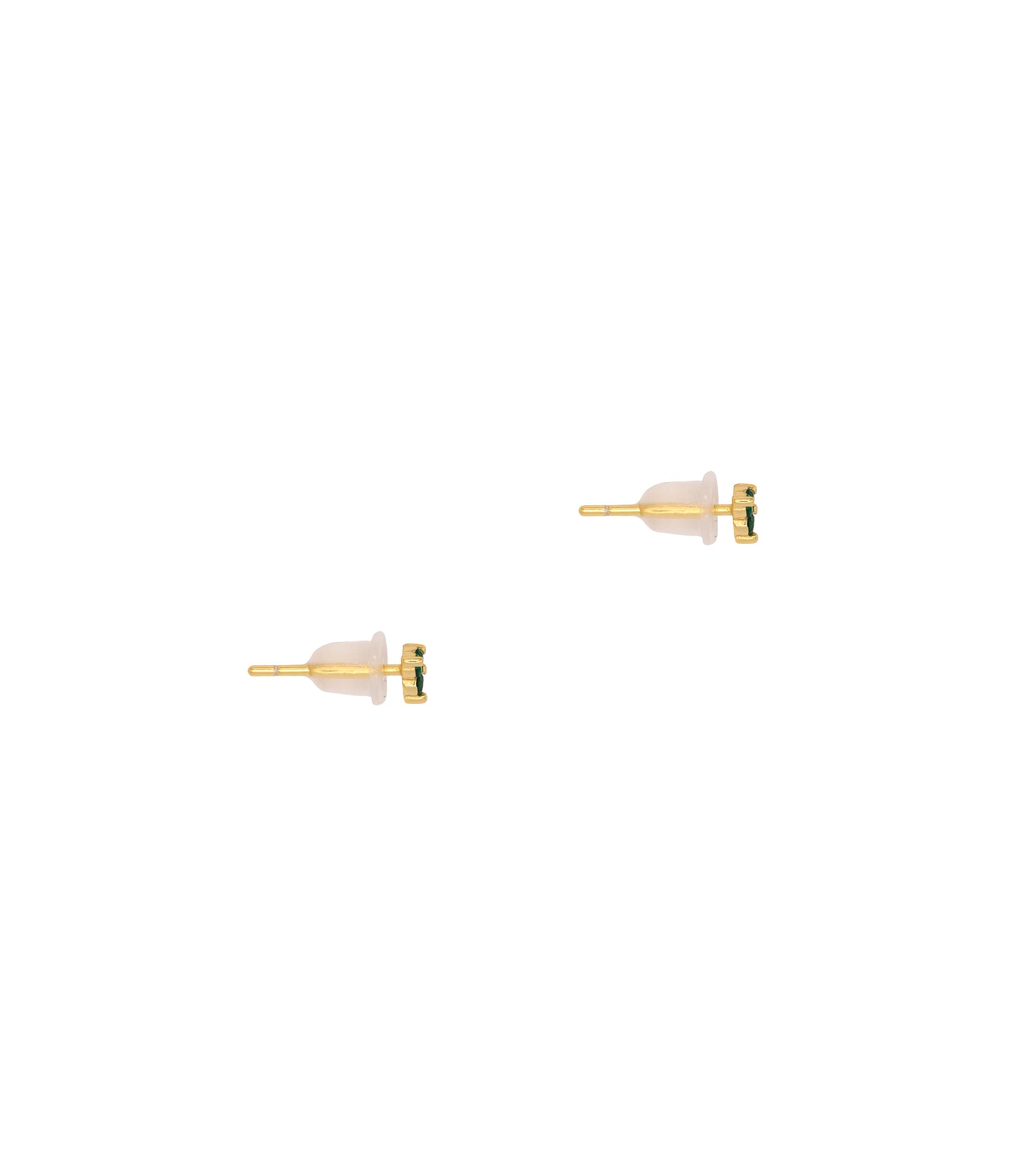 Vergoldete 925 Sterlingsilber Blumen Stecker