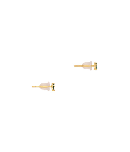 Vergoldete 925 Sterlingsilber Blumen Stecker