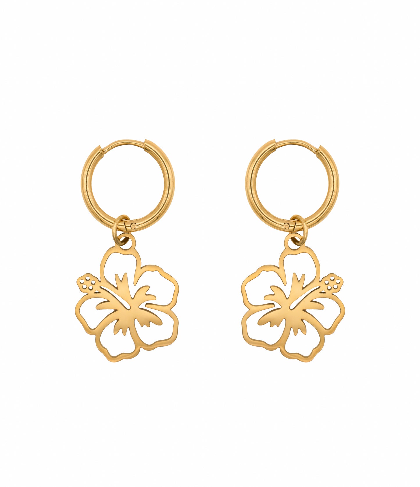 Hibiskus Blumen Ohrringe