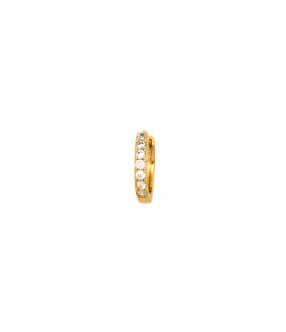 Elegante mini Kreolen mit Zirkonia