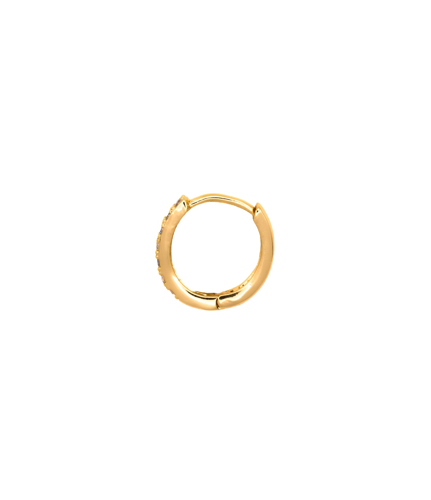 Elegante mini Kreolen mit Zirkonia