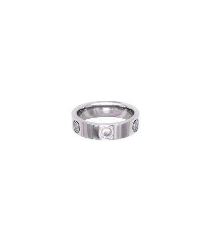 Breiter silberner Edelstahl Ring mit Zirkonia